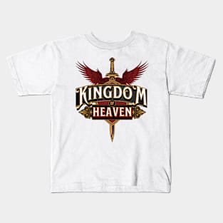 Kingdom of Heaven - Sword with Red Wings Kids T-Shirt